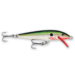 Rapala Rapala F09BHO Original Floating Lure, 3 1/2", 3/16 oz, Bleeding Hot Olive, Floating