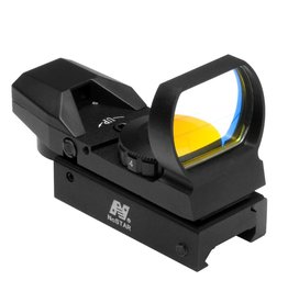 NcSTAR NcSTAR D4B Reflex Sight, 3 V CR2032 Lithium Batt, 1x, 51.5 ft FOV at 100 m, Clamp On Weaver-Picatinny Rail Mount