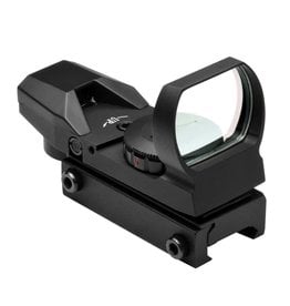 NcSTAR NcSTAR RED & GREEN DOT REFLEX SIGHT /4 DIFFERENT RETICLES/WEAVER BASE/BLACK  D4RGB