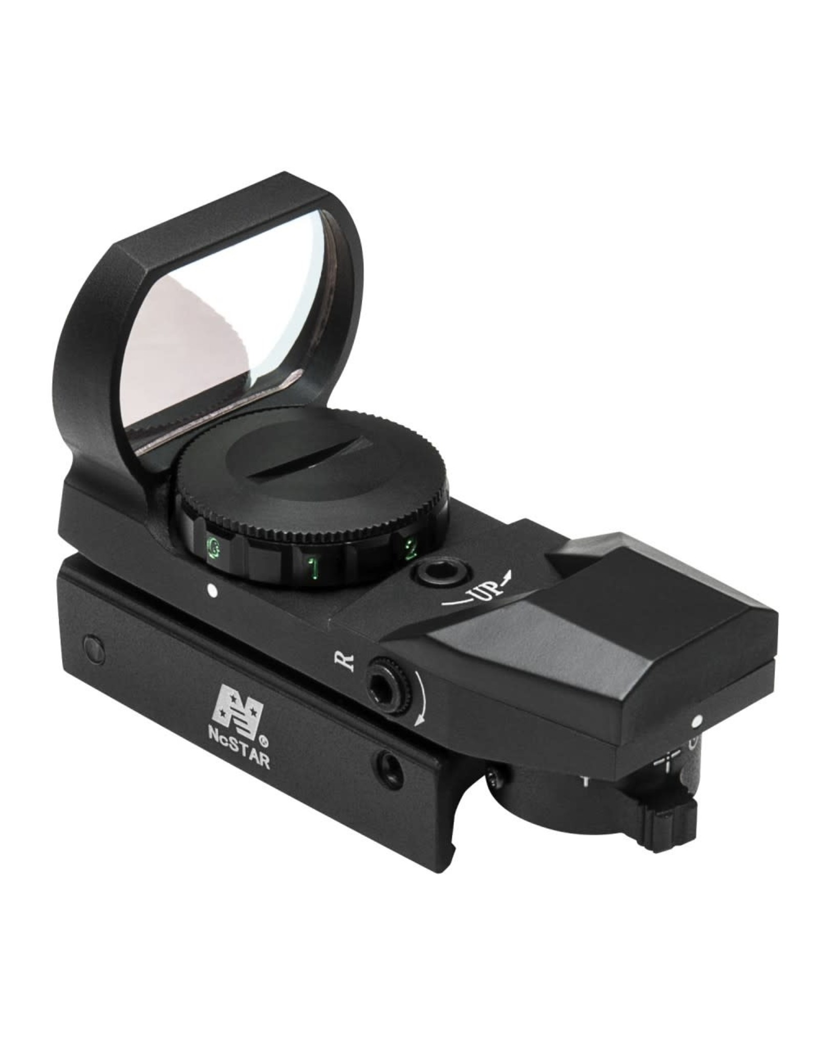 NcSTAR NcStar Red and Green Dot Reflex Sight/4 Different Reticles/Weaver Base (D4RGB), Black
