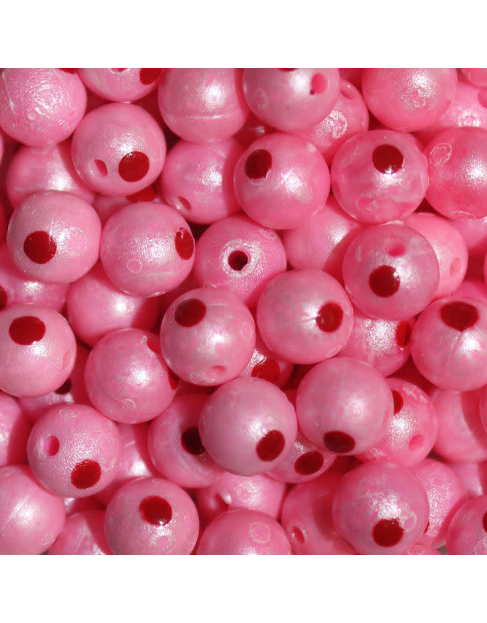 troutbeads TROUTBEADS 10MM BLOODDOTEGGS PINK 10CT/PKG