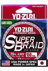Yo-Zuri Yo-Zuri YZSB20LBDG150YD SuperBraid Line 20lb 150yd Green Boxed