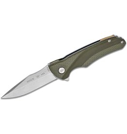 Buck Knives Buck 840 Sprint Select Flipper Knife 3.125" 420HC Stainless Steel Drop Point, Green GRN Handles