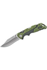 Buck Knives Buck 661 Small Pursuit Folding Knife 3" 420HC Stainless Steel Drop Point, Green GRN and Rubber Handles, Nylon Sheath - 11893