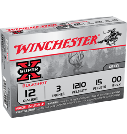 Winchester WINCHESTER 12GA-3" 00 BUCKSHOT 5PK