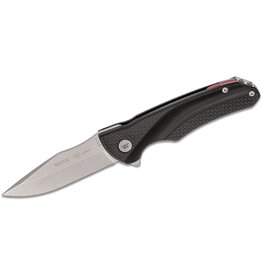 Buck Knives Buck 840 Sprint Select Flipper Knife 3.125" 420HC Stainless Steel Drop Point, Black GRN Handles - 11896