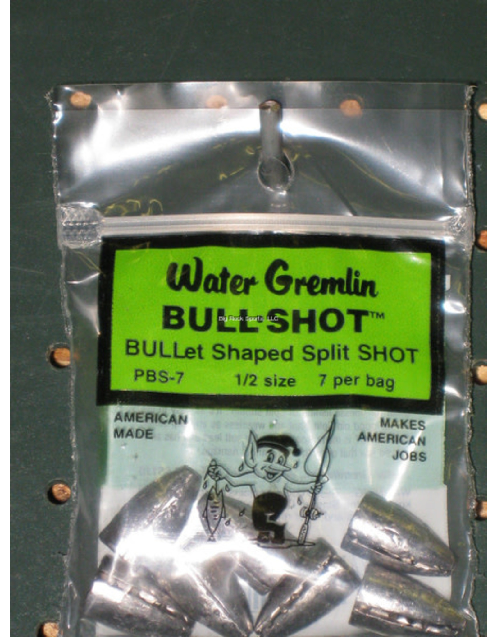 Water Gremlin PBS-7 Bull Shot Split Shot 1/2oz 7Pc - Bronson