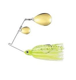Terminator Terminator PSS12CC115GG Pro Series Spinnerbait, 1/2oz, Double Colorado, Gold & Gold, Dirty Chartreuse Shad, 1 Pk