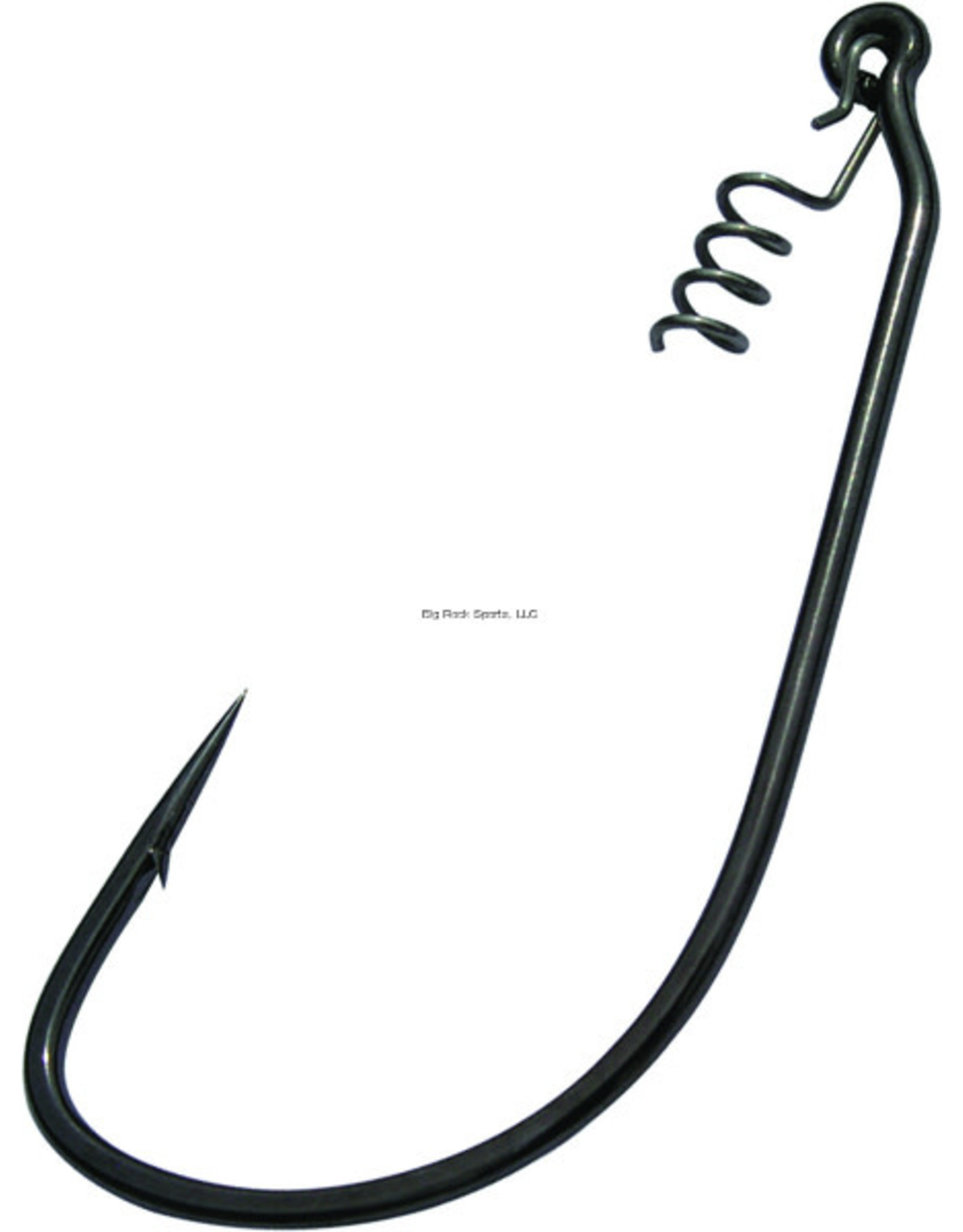 Gamakatsu Gamakatsu 296415 Superline Worm Hook with Spring Lock, Size 5/0, Needle Point, Extra Wide Gap, Ringed Eye, NS Black, 3 per Pack