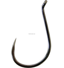 Gamakatsu Gamakatsu 75411 Octopus Hook, Size 1/0, Needle Point, Offset, Ringed Eye, NS Black, 6 per Pack (108181)