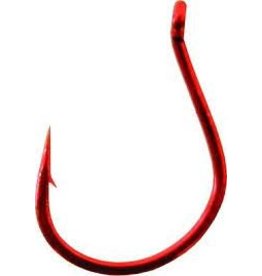 Gamakatsu Gamakatsu 230313 Finesse Wide Gap Hook, Size 3/0, Needle Point, Ringed Eye, Red, 5 per Pack (846956)