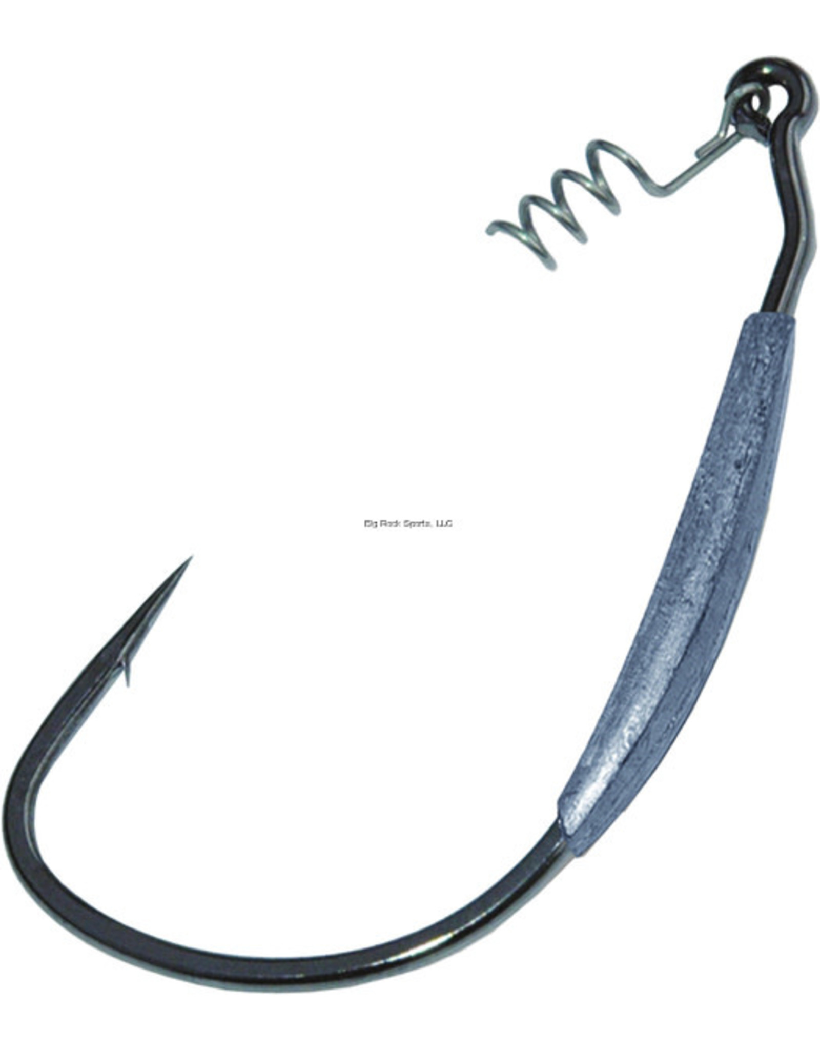 Gamakatsu Gamakatsu 296413-1/16 Superline Weighted Worm Hook with Spring Lock, Size 3/0, 1/16 oz, Needle Point, Extra Wide Gap, NS Black, 4 per Pack (037223)