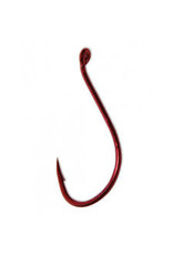 Gamakatsu Gamakatsu 341309 Octopus Hook, Size 2, Needle Point, Light Wire, Offset, Ringed Eye, Red, 8 per Pack (141108)