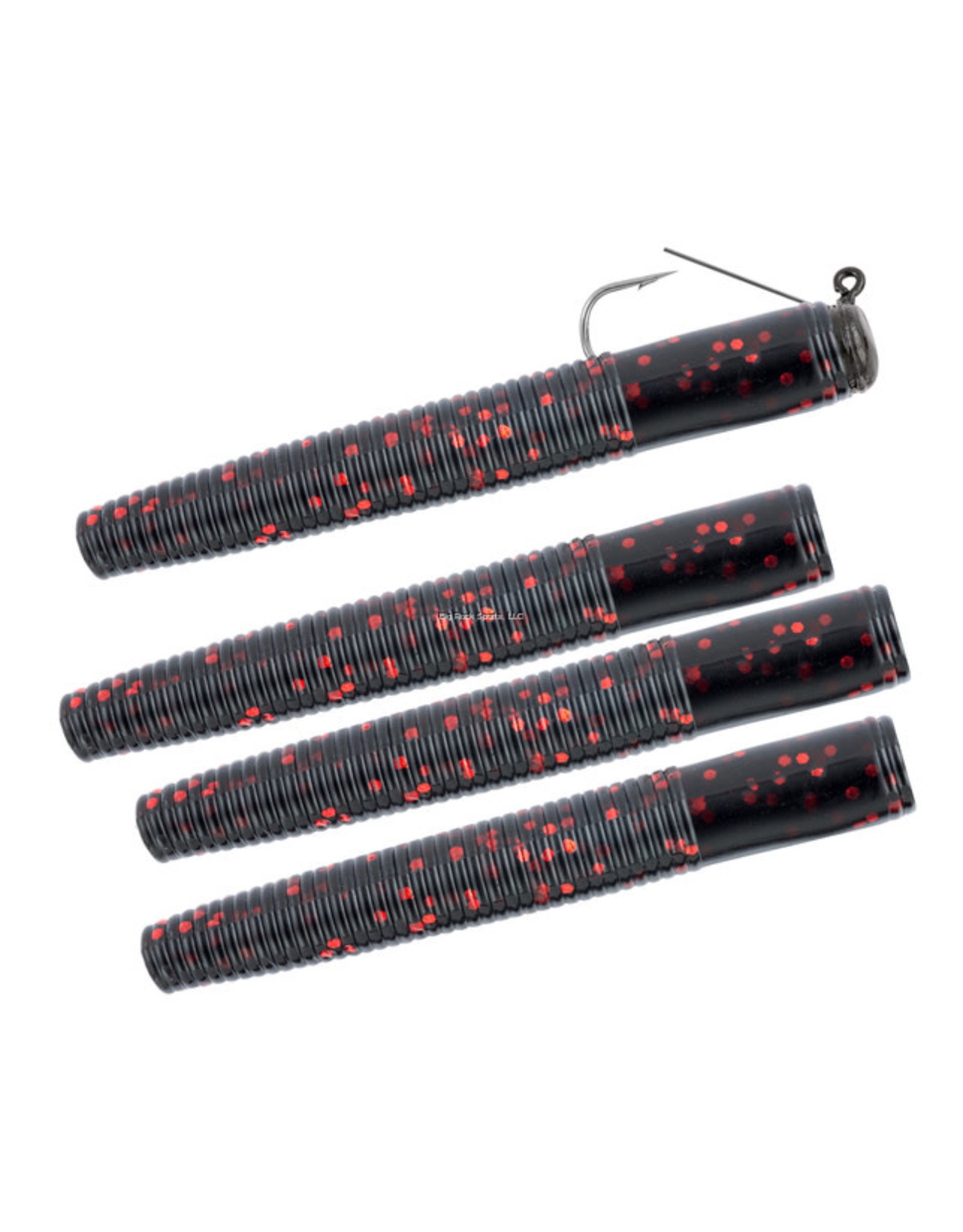 MATZUO Matzuo Weedless Ned Rig 1/16oz Black/Red 4pk