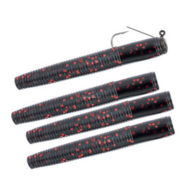 MATZUO Matzuo Weedless Ned Rig 1/16oz Black/Red 4pk