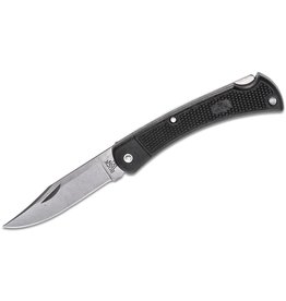 Buck Knives Buck 110 Folding Hunter LT 3.75" Plain Blade, Black Nylon Handles, Polyester Sheath - 11553