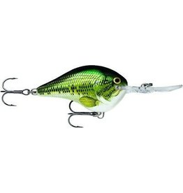 RAPALA LURES 2 1/4", 3/5 oz, Baby Bass, Floating Rapala DT10BB Dives-To 10 Crankbait