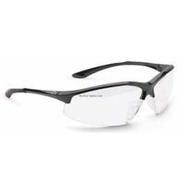 Walkers Walkers GWP-IKNOF-CLR IKON Rimless Shooting Glasses, ANSIZ87.1/MIL Spec:MCEPS GL-PD 10-12,Case &Cleanig Cloth, Clear Lens, Matte Blk