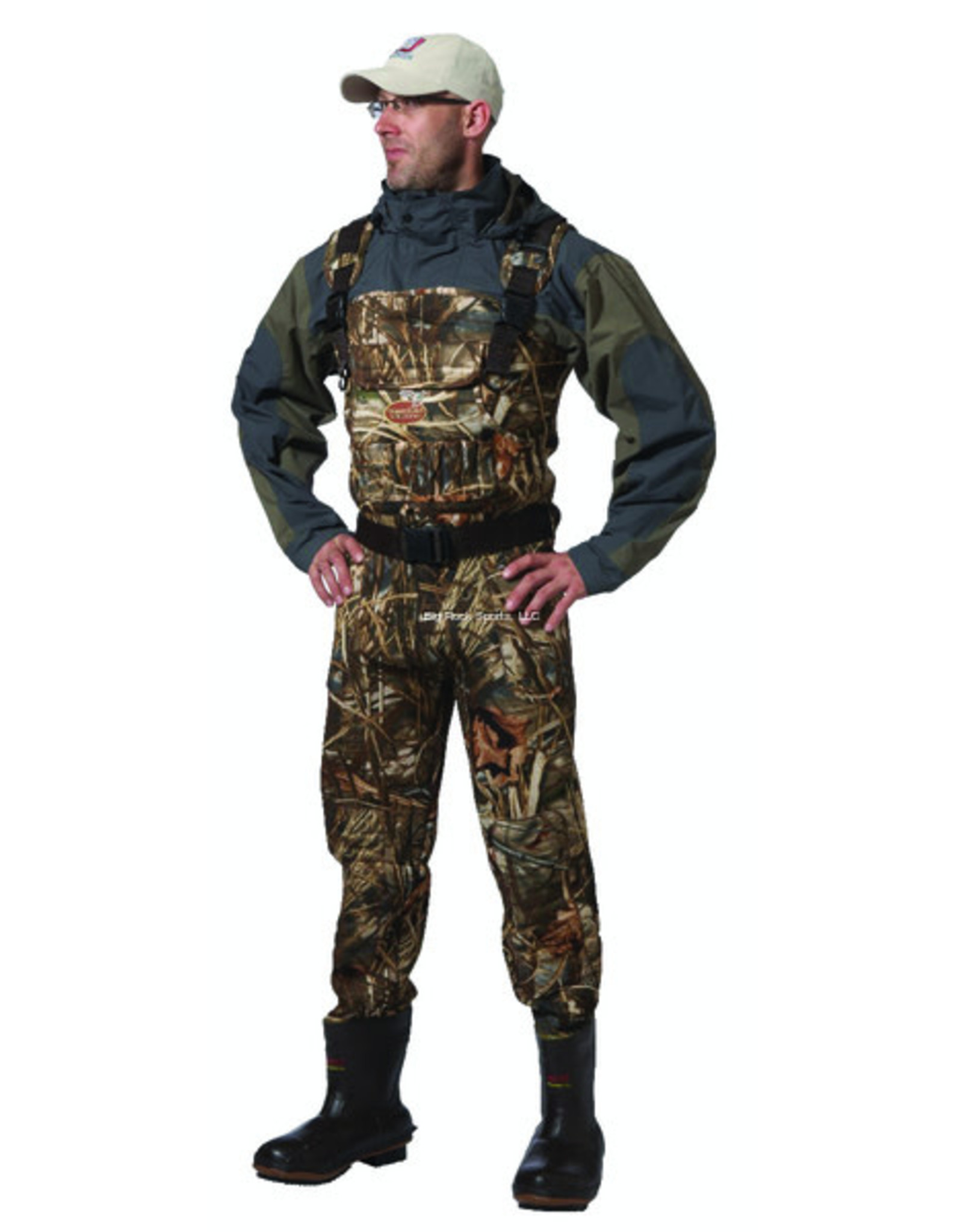 Caddis Men's Size 10 STOUT - 600gr - Caddis Wading Systems 3.5mm Max5 Neoprene Bootfoot Chest Waders