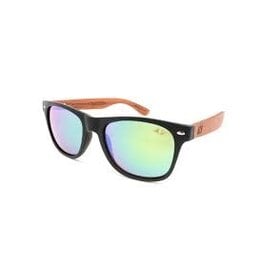 Vigor - Bearspaw Polarized Wayfarer Sunglasses - Acid Green