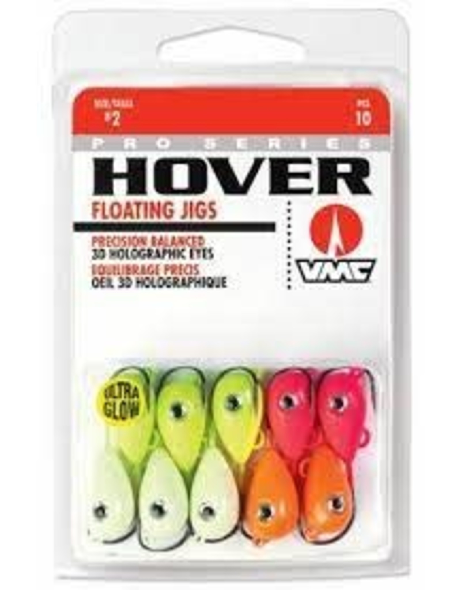 VMC VMC HVJ#1/0GK Hover Jig Glow Kit #2, Floating, #1/0 HK, Assorted Glow Colors, 10pk