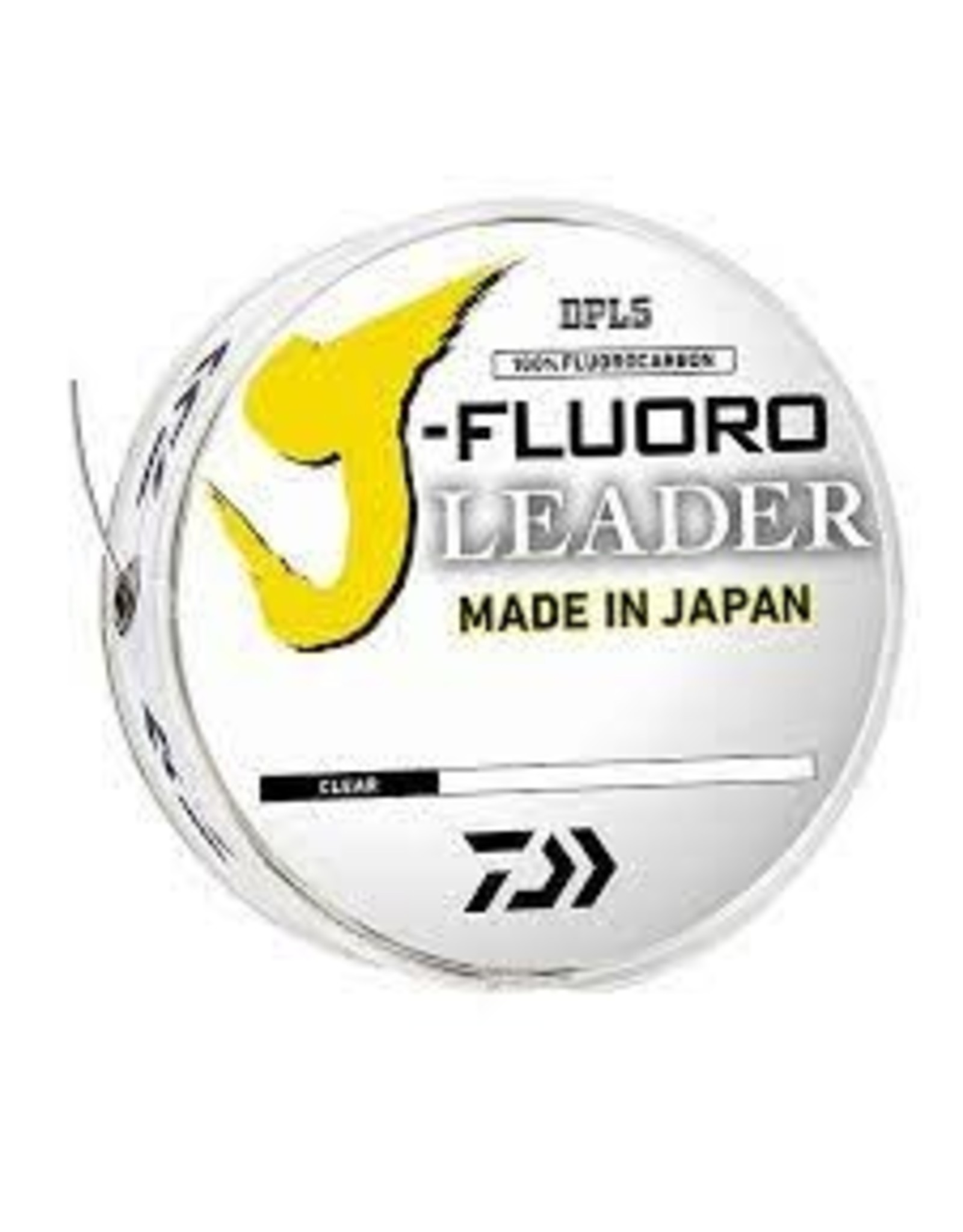 Daiwa Daiwa JFL20-100 J-Fluoro Fluorocarbon Leader Clear with Parrallel Spooling band 20lb 100 yards
