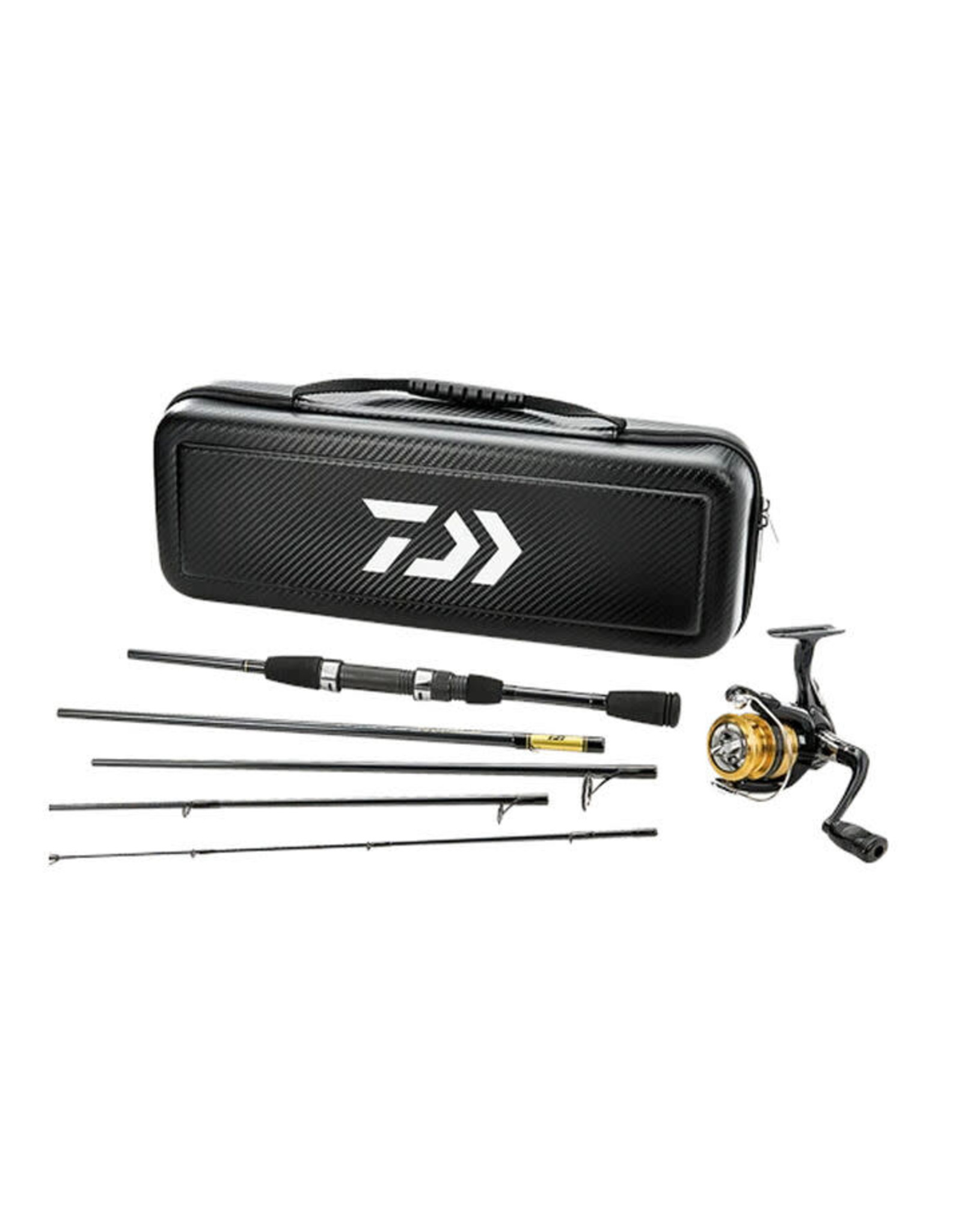 Daiwa Daiwa D-Vec Carbon Case Executive Pack Travel Spinning Combo - Light power 5'6"