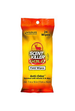 WILDLIFE RESEARCH CENTER INC Wildlife Research Center Scent Killer Gold Odorless Formula 24 Count 7"x10" Field Wipes