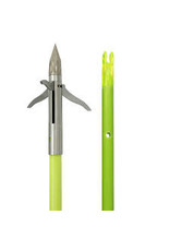 Muzzy Muzzy - 3 Blade with Chartreuse Arrow Iron 3 Barb Bowfishing Arrow