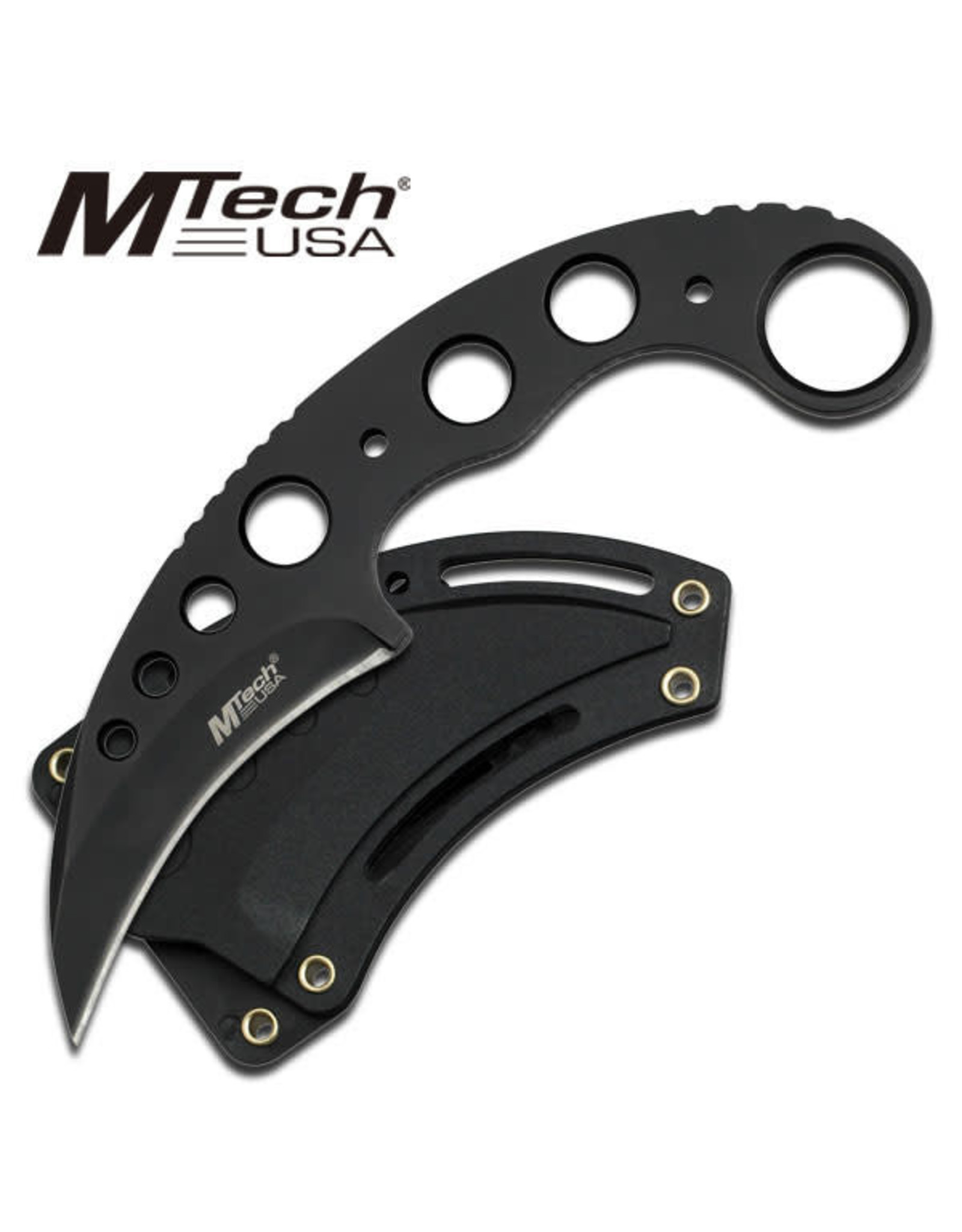 MTech USA - Folding Karambit Knife - Black/Red - Bronson