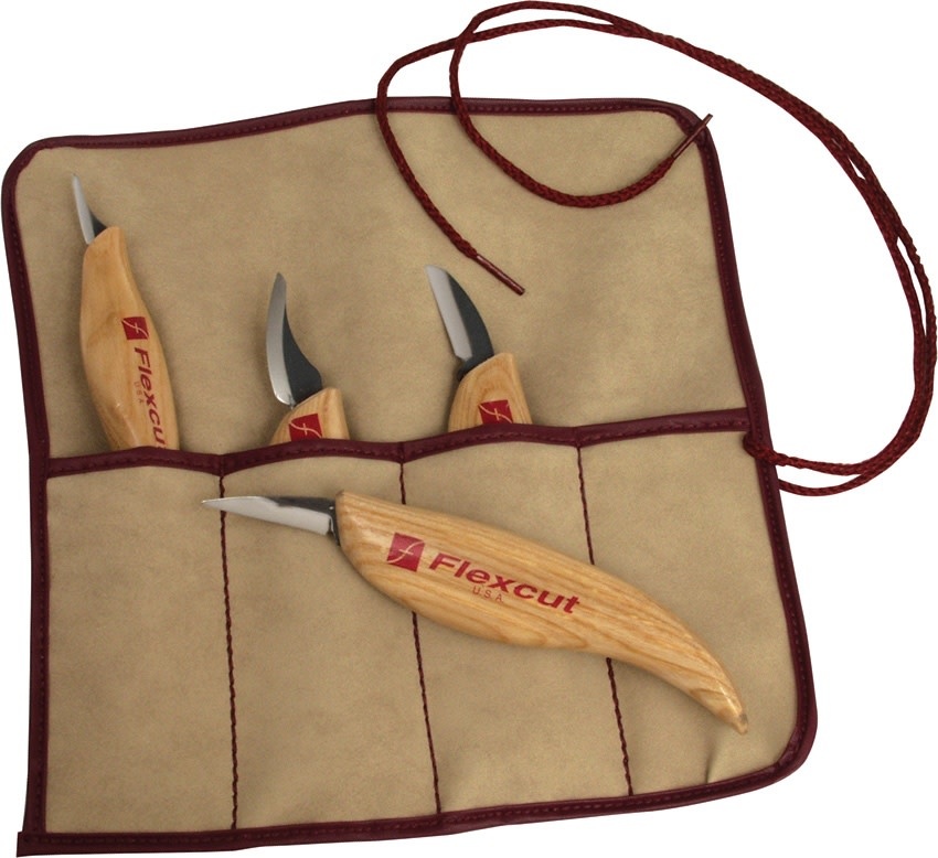 Flexcut Carving Knife Set 4 Piece Bronson
