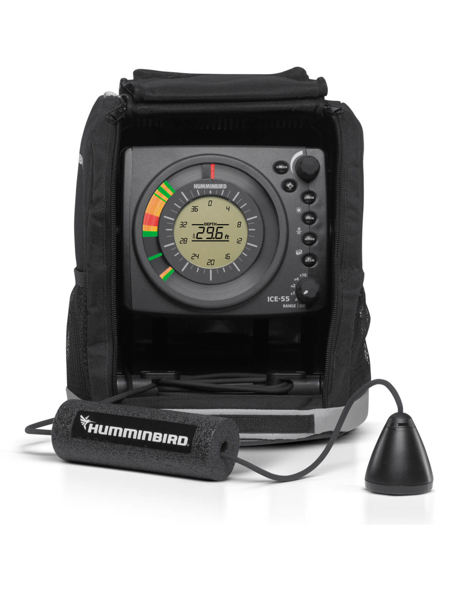 humminbird Humminbird 407040-1 ICE-55 Ice System, 6-Color Flasher w/Digital Depth, Auto Depth Scale, Dual Beam