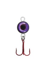 Northland Fishing Tackle Northland EBS4-4 Eye Ball Spoon 1/4 oz, #8 treble hk, UV Purple, 1cd
