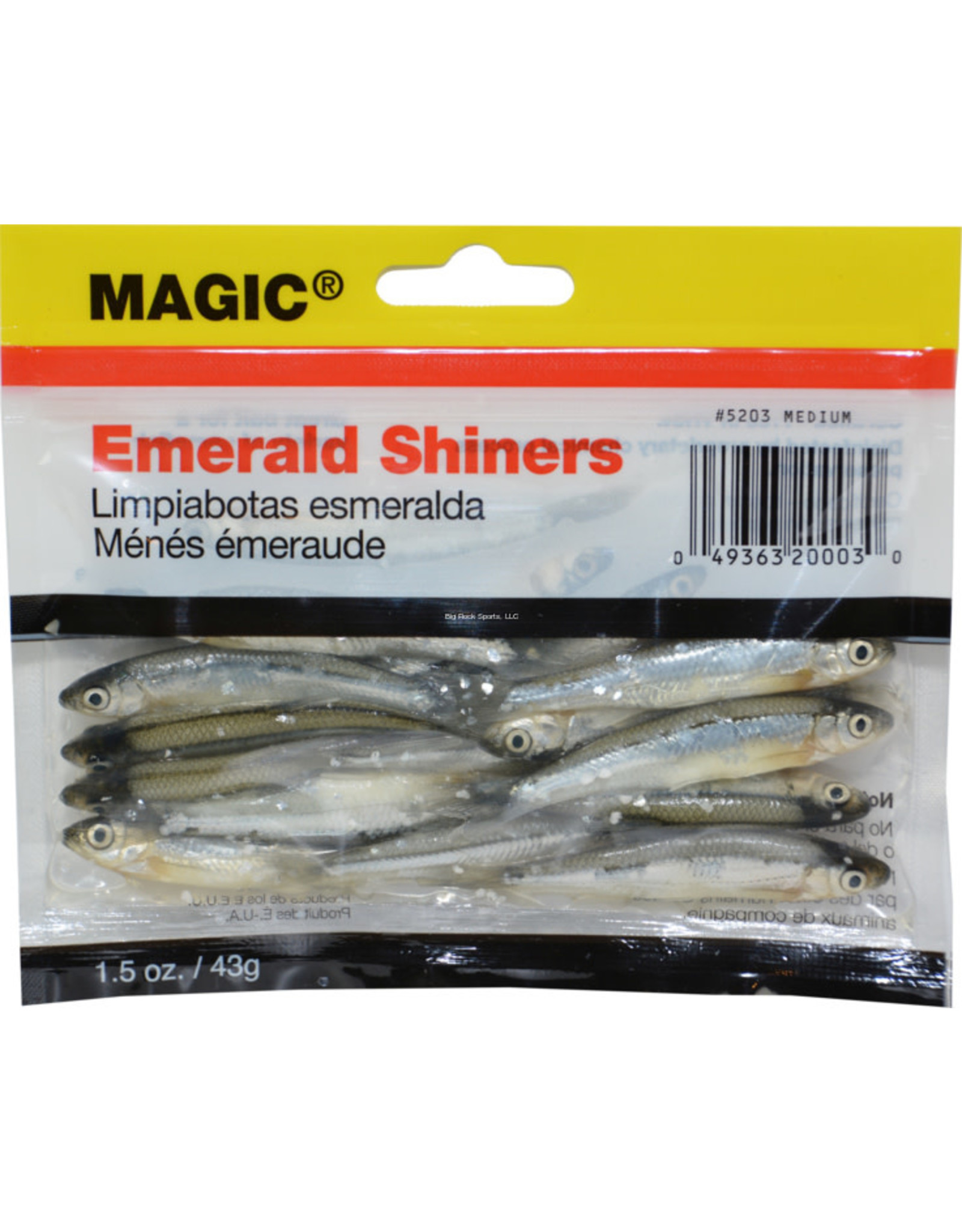 Magic Magic 5203 Preserved Shiner Minnows, Medium, 1 1/2 oz Bag, Natural (129890)