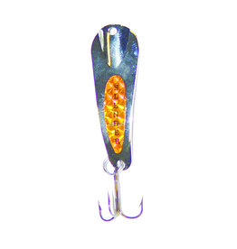 Custom Jigs Custom Jigs SL18-P-103 Slender Spoon 1/8oz Silver/Orange