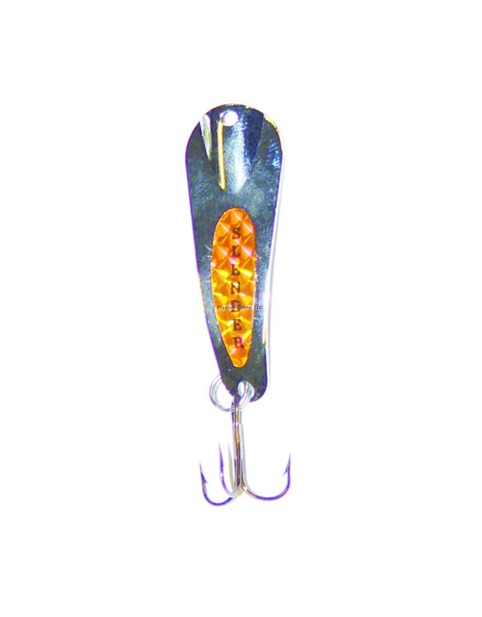 Custom Jigs Custom Jigs SL18-P-103 Slender Spoon 1/8oz Silver/Orange