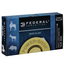 Federal Federal 308A Power-Shok Rifle Ammo 308 WIN, SP, 150 Grains, 2820 fps, 20, Boxed