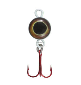 Northland Fishing Tackle Northland EBS3-20 Eye Ball Spoon 1/8 oz, #10 treble hk, Glo Perch, 1cd