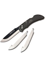 Outdoor Edge Outdoor Edge Onyx-Lite Folding Hunter 3" Replaceable Blade, Black Grivory Handles, Lockback