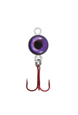 Northland Fishing Tackle Northland EBS4-4 Eye Ball Spoon 1/4 oz, #8 treble hk, UV Purple, 1cd