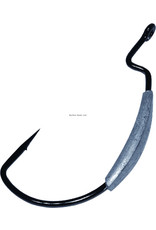 Gamakatsu Gamakatsu 283416-1/4 Weighted Monster Hook, Size 6/0, 1/4 oz, Needle Point, Extra Wide Gap, Ringed Eye, NS Black, 3 per Pack