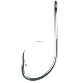 Eagle Claw Eagle Claw 084AH-10 Plain Shank Offset Hook, Size 10, Curved Point, Ringed Eye, Bronze, 10 per Pack