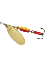 Mepps Mepps B4 G Aglia In-Line Spinner, 1/3 oz, Plain Treble Hook, Gold Blade