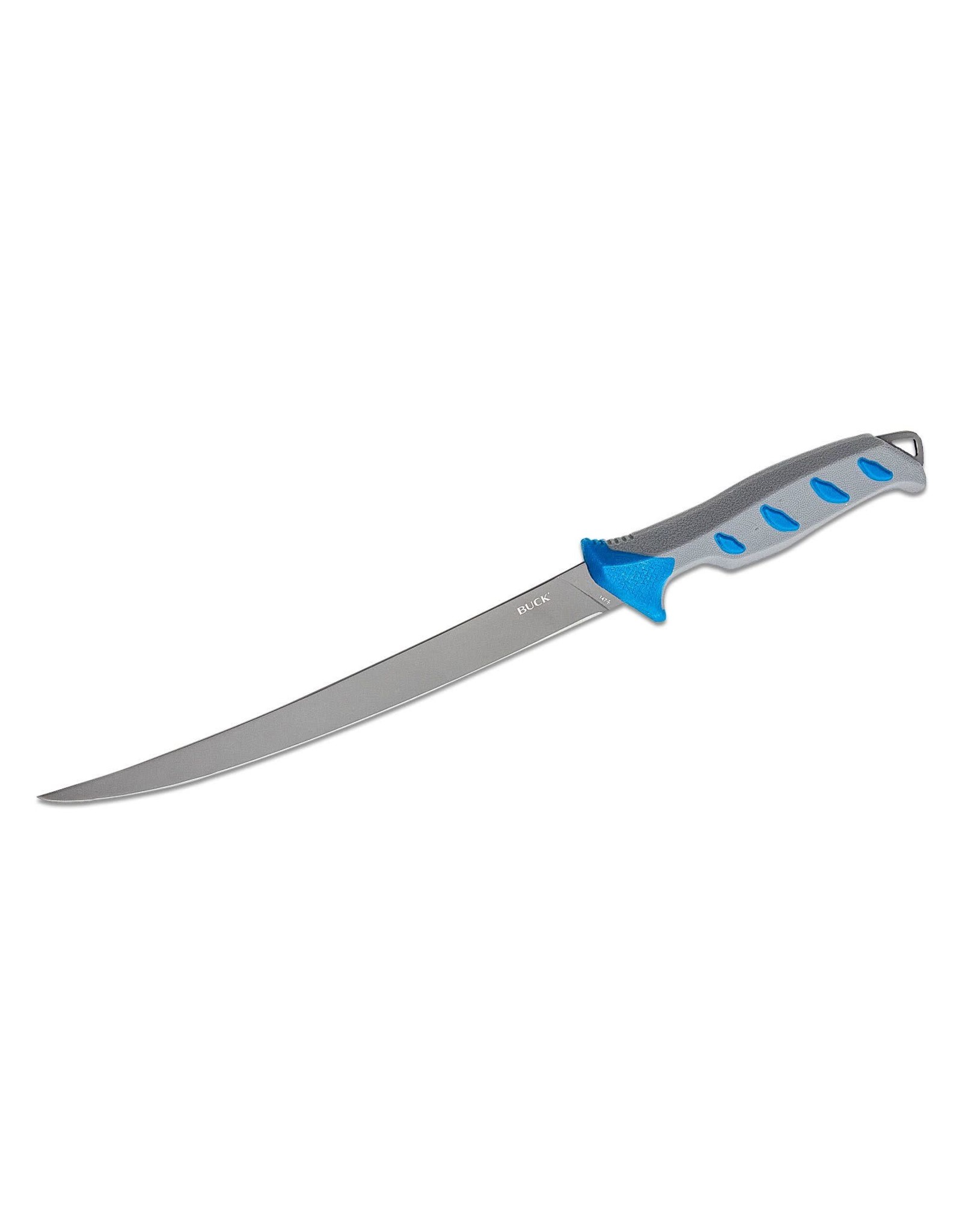 Buck Knives Buck Hookset Fresh Water Fillet Fixed Blade Knife, Blue/Grey Handle, 0147BLS