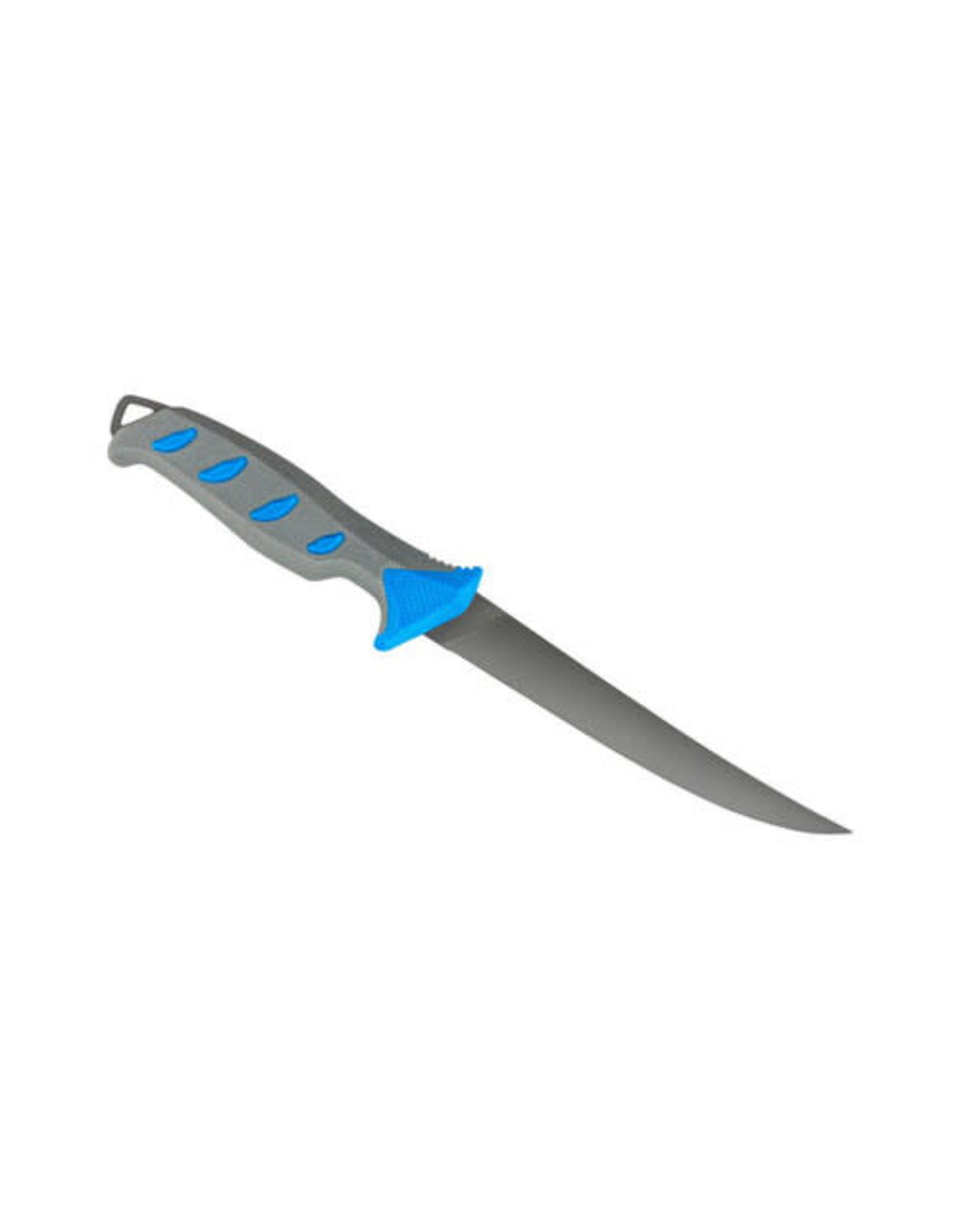 Buck Knives Buck Hookset Salt Water Fillet Fixed Blade Knife, Blue/Grey Handle, 0145BLS