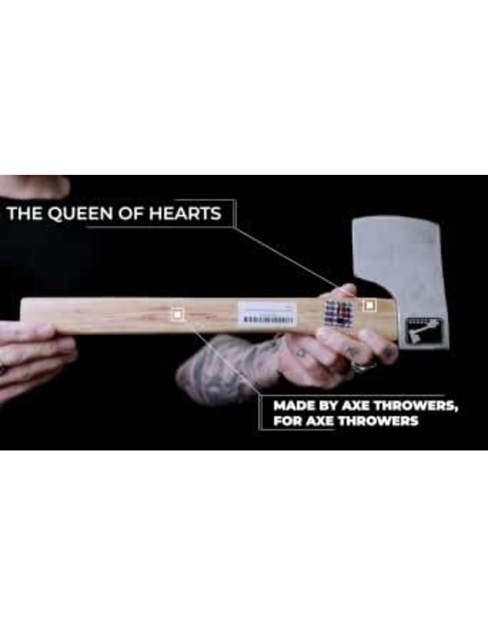 World Axe Throwing League Queen of Hearts Throwing Axe Bronson