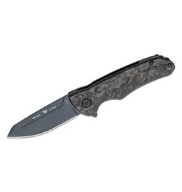 Buck Knives Buck 843 Sprint Ops Flipper Knife 3.125" CPM-S45VN Black Reverse Tanto, Marbled Carbon Fiber Handles - 13439