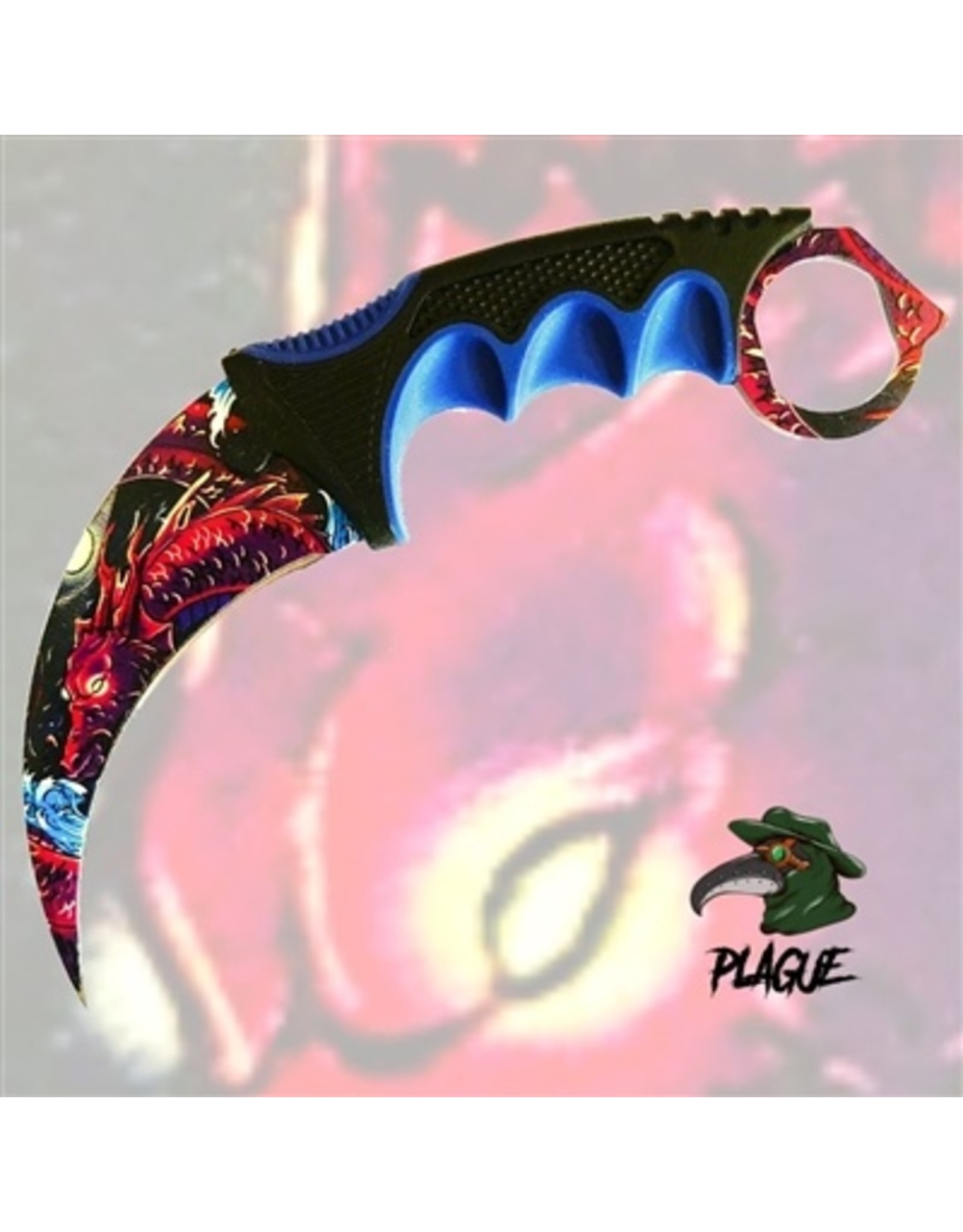 Plague Karambit Knife - Water Dragon 129 21DT002-75PBL