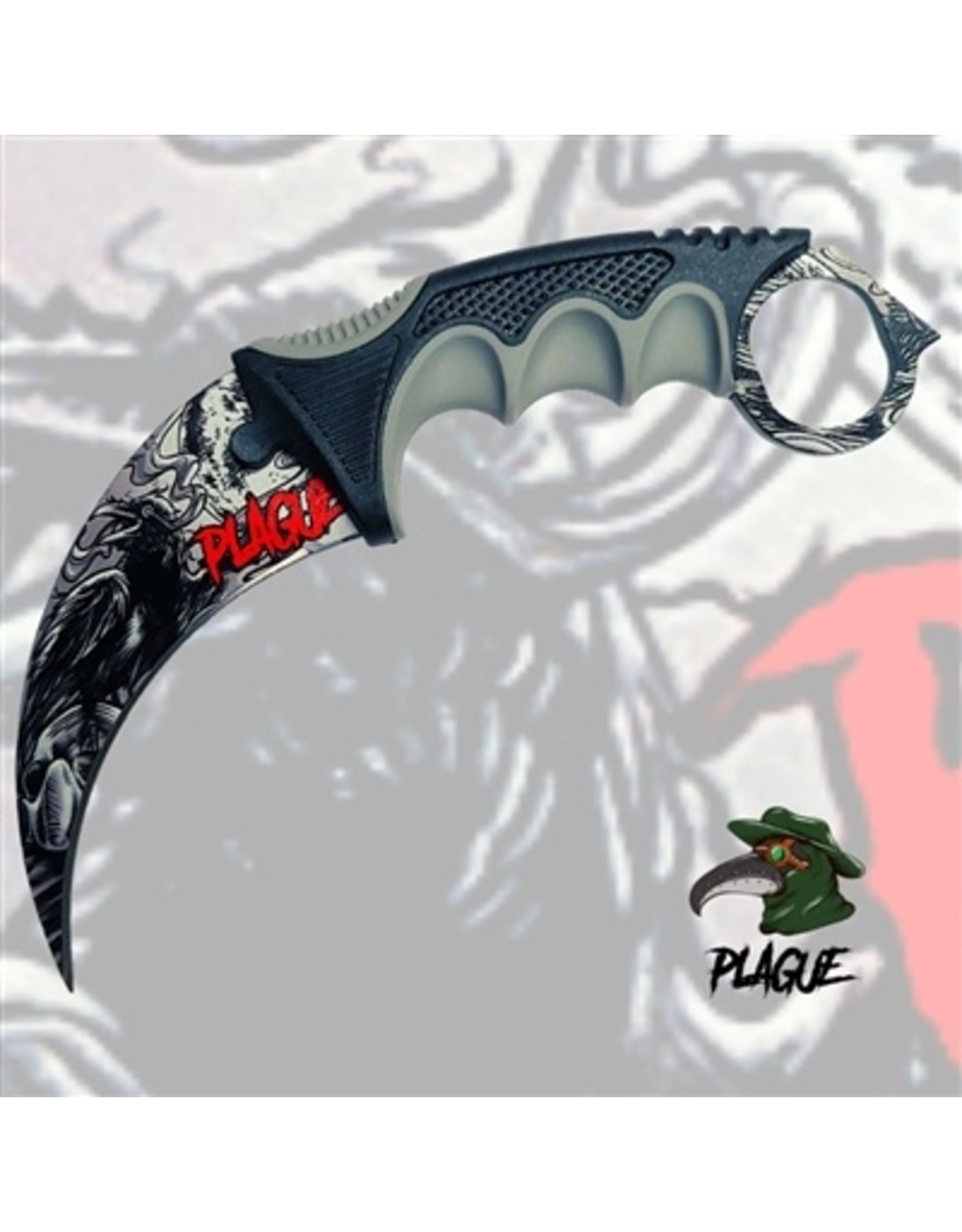 Plague Plague Karambit Knife - End of the World 105 SD00175BK
