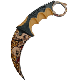 Plague Plague Karambit Knife - Burn in Hell 115 SD00175YWS